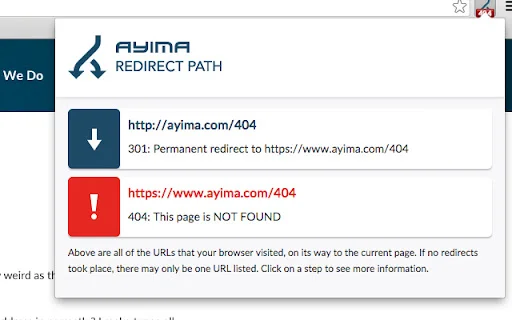 I-download ang Redirect Path: Ang Pinakamahusay na SEO Tool para sa Chrome - Screenshot 3