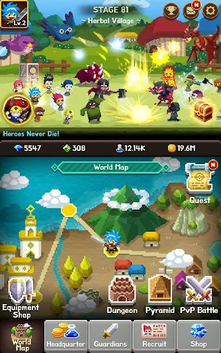 I-download ang Videogame Guardians: Retro Idle RPG Para sa Android - Screenshot 12