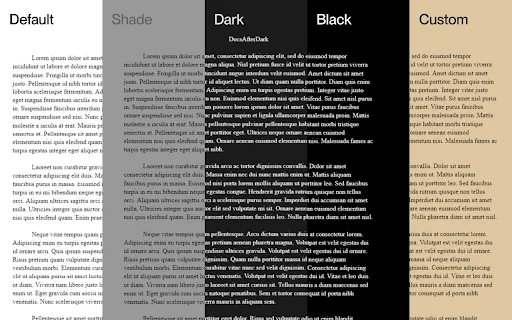 DocsAfterDark: Pinakamahusay na Dark Mode para sa Google Docs - Screenshot 2