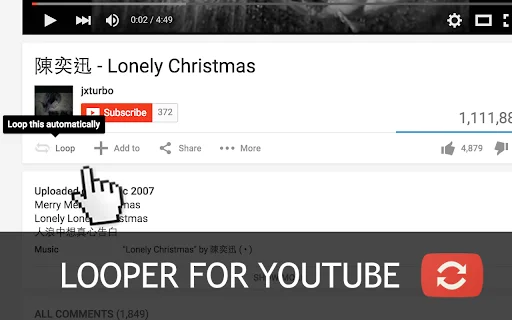 Looper for YouTube: I-loop ang Videos nang Madali – Free Download - Screenshot 3