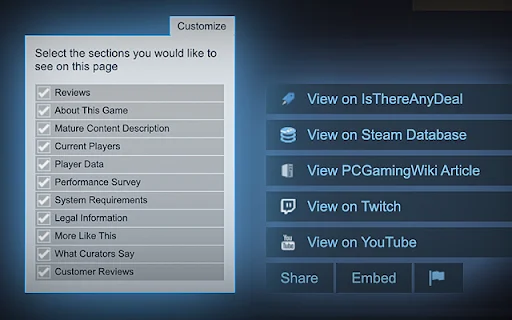 I-download ang Augmented Steam: Pinakamahusay na Steam Tool - Screenshot 2