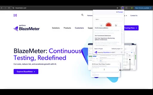 I-download ang BlazeMeter – Continuous Testing Platform para sa Chrome - Screenshot 3