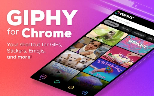 I-download ang GIPHY para sa Chrome – Pinakamabilis na GIF Search - Screenshot 1