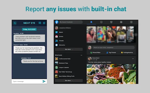 Dark Mode – Night Eye: Pinakamahusay na Dark Theme para sa Chrome - Screenshot 5
