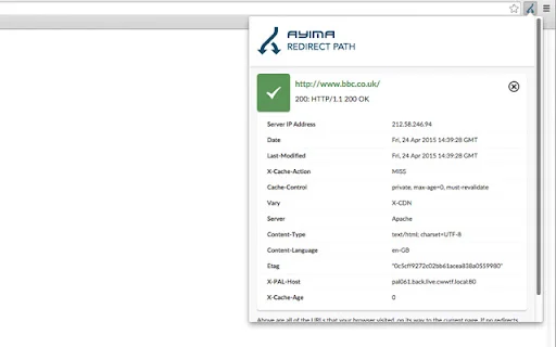 I-download ang Redirect Path: Ang Pinakamahusay na SEO Tool para sa Chrome - Screenshot 4