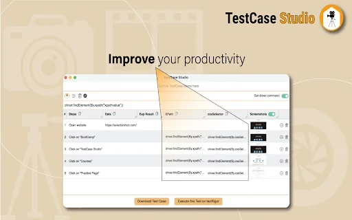 I-download ang TestCase Studio – Pinakamahusay na Selenium IDE Alternative - Screenshot 4