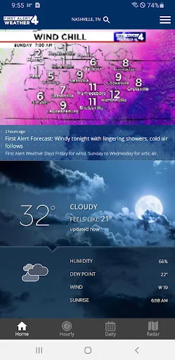 I-download ang WSMV 4 FIRST ALERT Weather – Tumpak na Forecast - Screenshot 1
